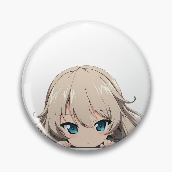 Item preview, Alice Shimada Chibi Kawaii Peeker Girls und Panzer Anime designed and sold by TorbenKuhano.