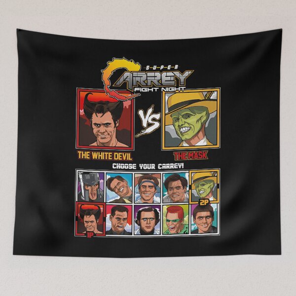 Item preview, Jim Super Carrey Fight Night The White Bevil THe Mask Chóoe Your Carey designed and sold by DevonMertz.