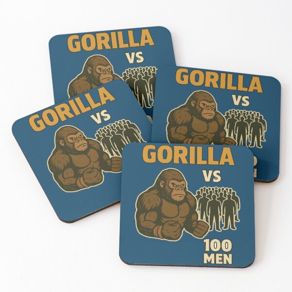 Item preview, Gorilla vs 100 men.png designed and sold by Saduradin.
