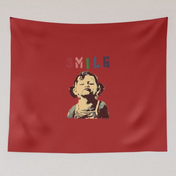 Item preview, Banksy-Graffiti-Quote-Smile-With-Girl-Not-Smiling-Girl-Power-Resistance-Hd-High-Quality-Online-Store designed and sold by MarkBlankd.