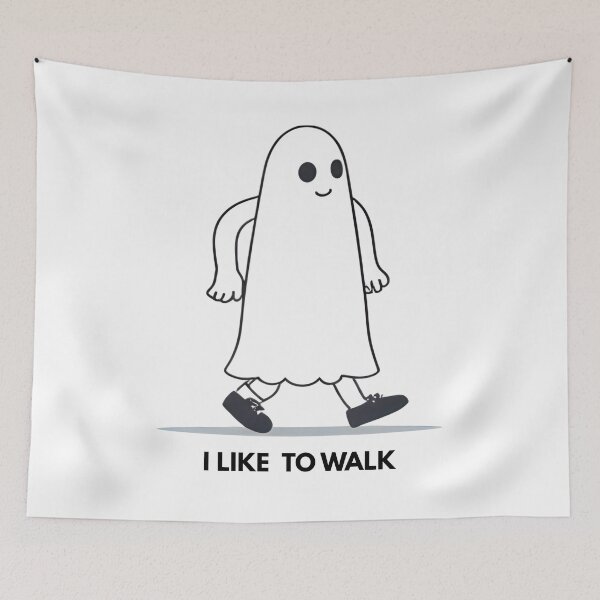 Item preview, Ghost Likes Walking designed and sold by HELLO TIGER.