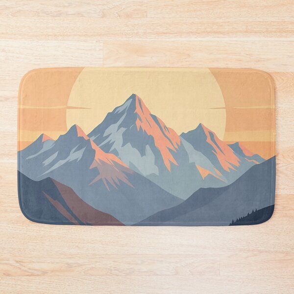 Item preview, Blue Mountain, Sunset, Landscape,  Abstract Art Stylize, Repeated Texture Pattern (image size 6656x9984) designed and sold by Digital-Davinci.
