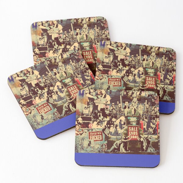 Item preview, Banksy graffiti collage art designed and sold by MarkBlankd.