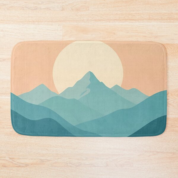 Item preview, Blue Mountain, Sunset, Landscape,  Abstract Art Stylize, Repeated Texture Pattern (image size 6656x9984) designed and sold by Digital-Davinci.