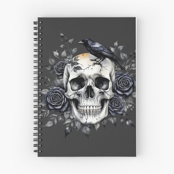 Item preview, Black Rose Gothic Skull Crow designed and sold by MoonMonkeyNbear.