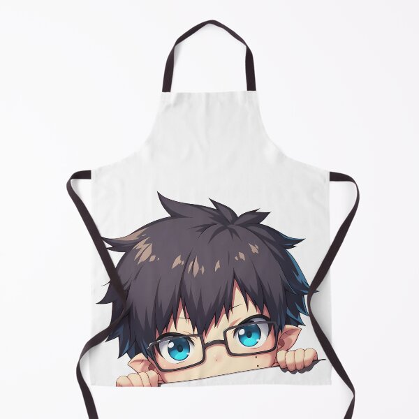 Item preview, Yukio Okumura Blue Exorcist Studious Peeking Chibi Anime designed and sold by TorbenKuhano.