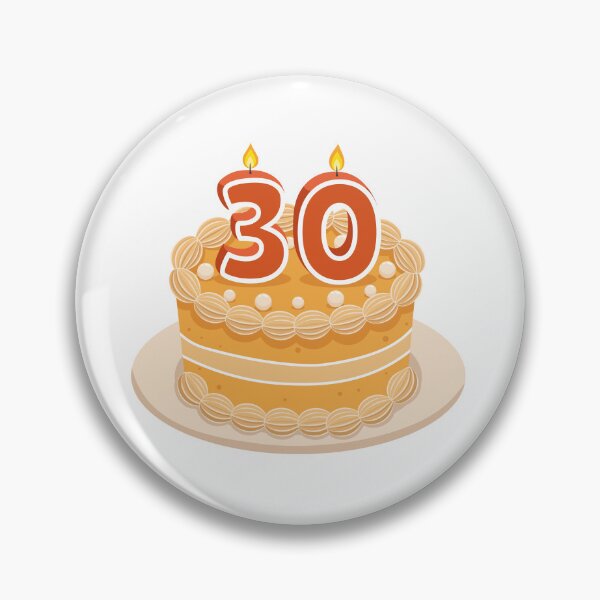 Item preview, Birthday Cake Turning 30 designed and sold by Art-of-Rory.