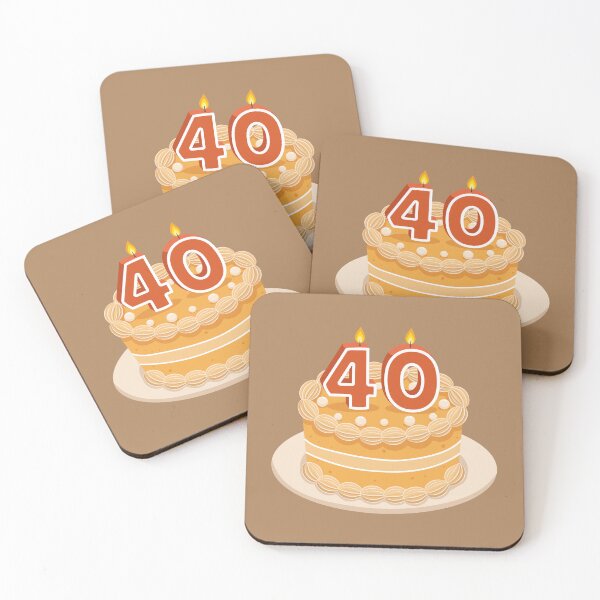 Item preview, Birthday Cake Turning 40  designed and sold by Art-of-Rory.