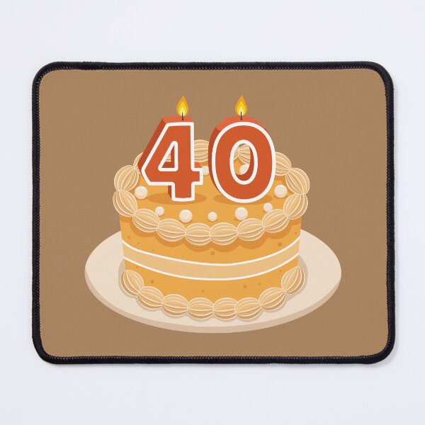 Item preview, Birthday Cake Turning 40 designed and sold by Art-of-Rory.