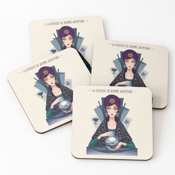 Item preview, After Erté - LA DISEUSE DE BONNE AVENTURE (The Fortune Teller) designed and sold by elektronen.