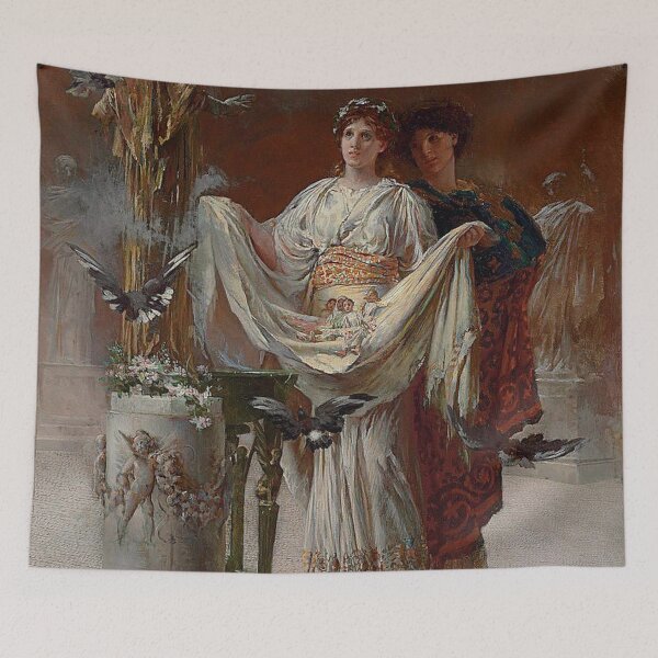 Item preview, Antony and Cleopatra, c.1887 (oil on canvas) Waterhouse designed and sold by Vintage Designs +.
