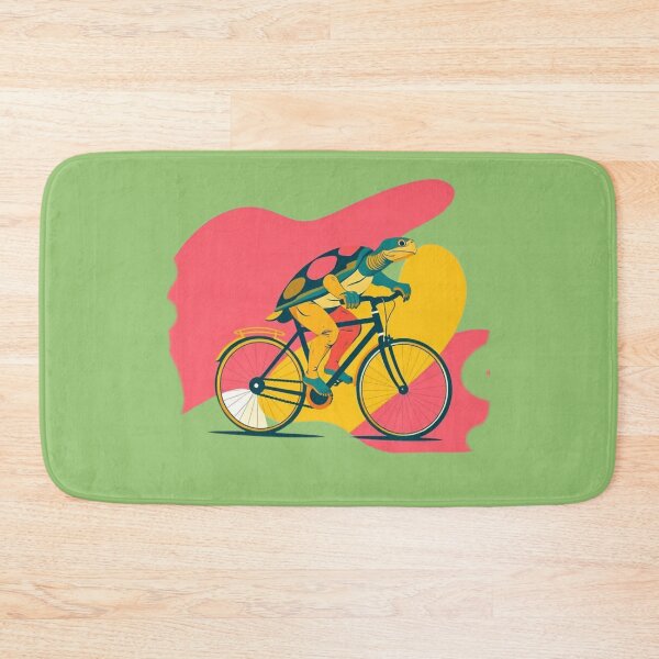 Item preview, Vibrant Abstract Geometric Turtle on Bicycle T-Shirt - Modern Vector Art Design designed and sold by karim38.