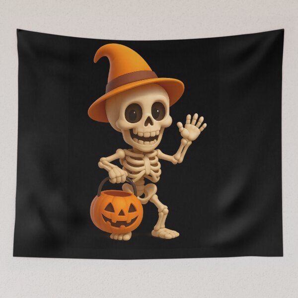 Item preview, 3D Halloween Kids Illustration | Cute Pumpkins, Friendly Ghosts & Candy | Colorful Print-Ready Digital Artwork designed and sold by AMAOZ.