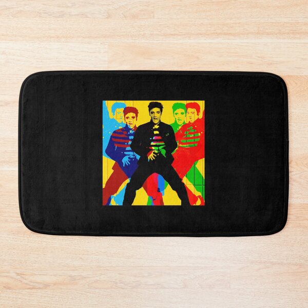 Item preview, Elvis Presley King Of Rock Pop Art Jailhouse Collage Painting designed and sold by ReinharWendt.