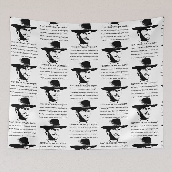 Item preview, Clint Eastwood Mule Quote designed and sold by Purplerushh.