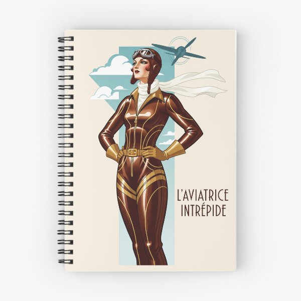 Item preview, After Erté - L'AVIATRICE INTRÉPIDE (The Intrepid Aviatrix) designed and sold by elektronen.