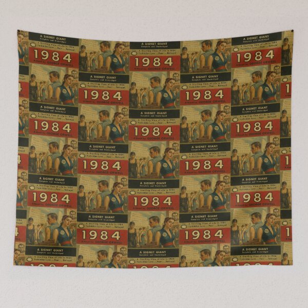 Item preview, Copy of Vintage 1984 Book Cover Art Print by George Orwell designed and sold by booksnbobs.