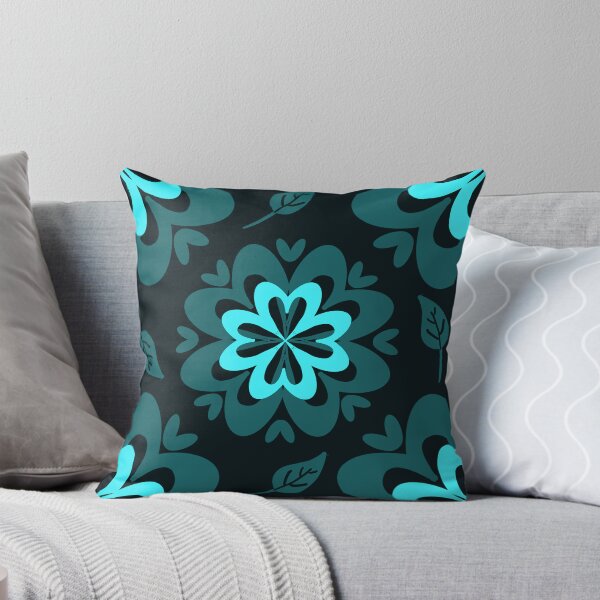 Item preview, Flower And Leaves – Blue Luminance Radiant Pattern designed and sold by Preeyanc.