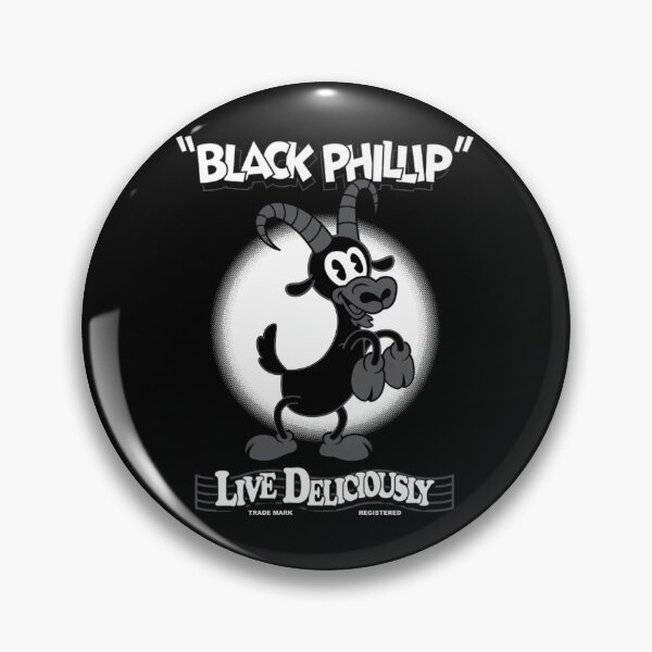 Item preview, Black Phillip Live Deliciously Cartoon Goat designed and sold by BrandonBakers.
