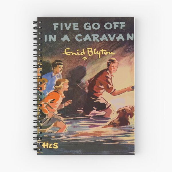 Item preview, The Famous Five by Enid Blyton, Five go off in a Caravan designed and sold by booksnbobs.