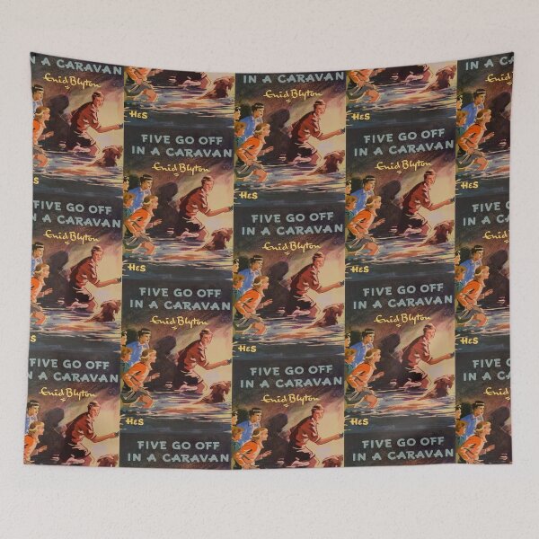 Item preview, The Famous Five by Enid Blyton, Five go off in a Caravan designed and sold by booksnbobs.