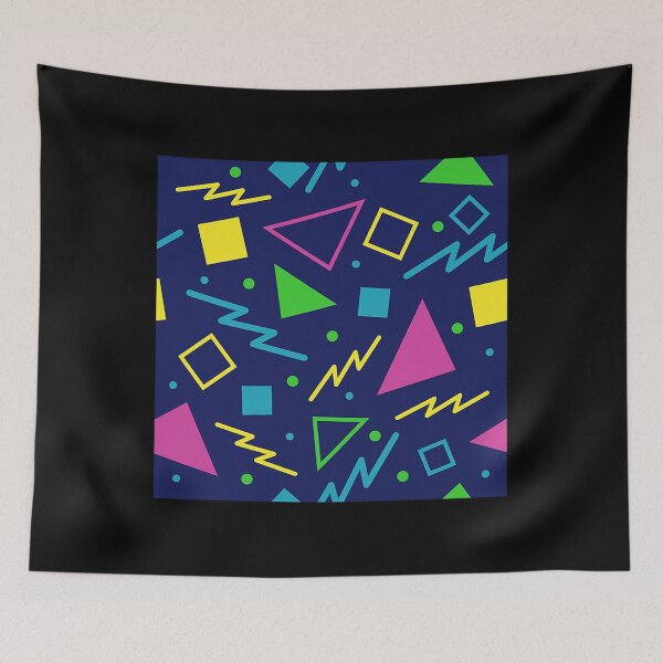 Item preview, 90S Navy And Neon Geometric designed and sold by BeatriceKling.