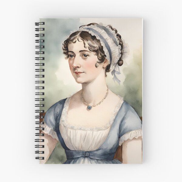 Item preview, Jane Austen Portrait Watercolour Painting designed and sold by booksnbobs.