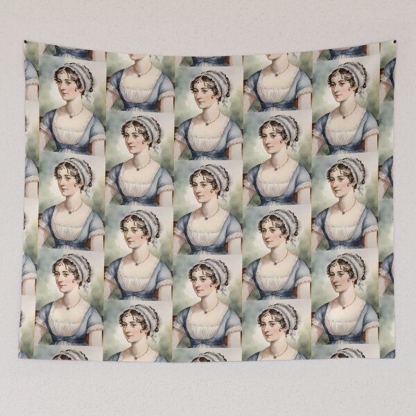 Item preview, Jane Austen Portrait Watercolour Painting designed and sold by booksnbobs.