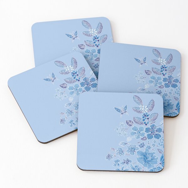 Item preview, Nyonya Blue Bouquet Batik Pattern  designed and sold by YoungLWorkshop.