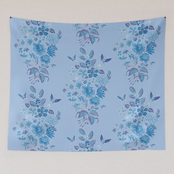 Item preview, Nyonya Blue Bouquet Batik Pattern  designed and sold by YoungLWorkshop.