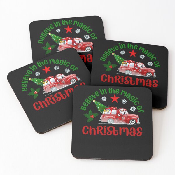 Item preview, Believe in the magic of Christmas, Santa in Red truck quote designed and sold by ainegonza.