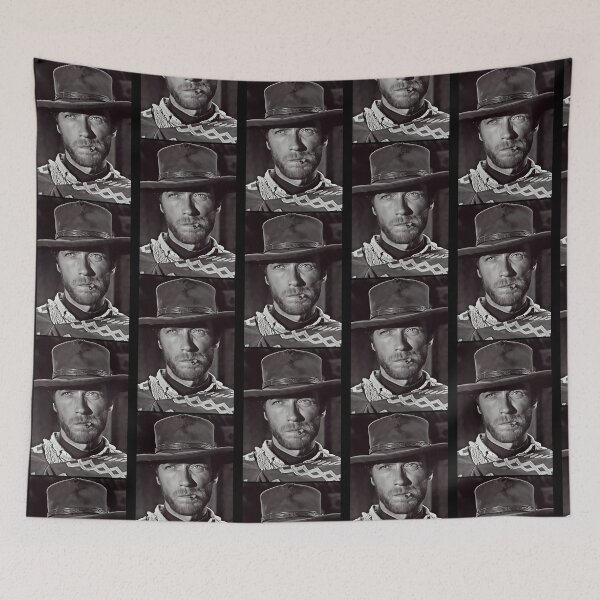 Item preview, Clint Eastwood Black And White Portrait designed and sold by Purplerushh.