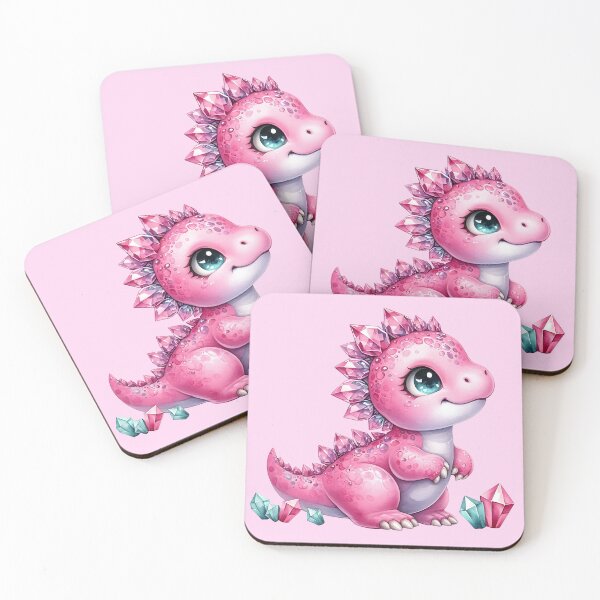Item preview, Pink Gemstone Dinosaur Pretty Diamond Dino designed and sold by MoonMonkeyNbear.
