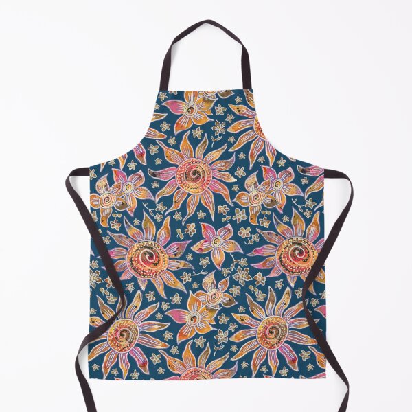 Item preview, Boho 70s Floral - Blue designed and sold by lottibrown.
