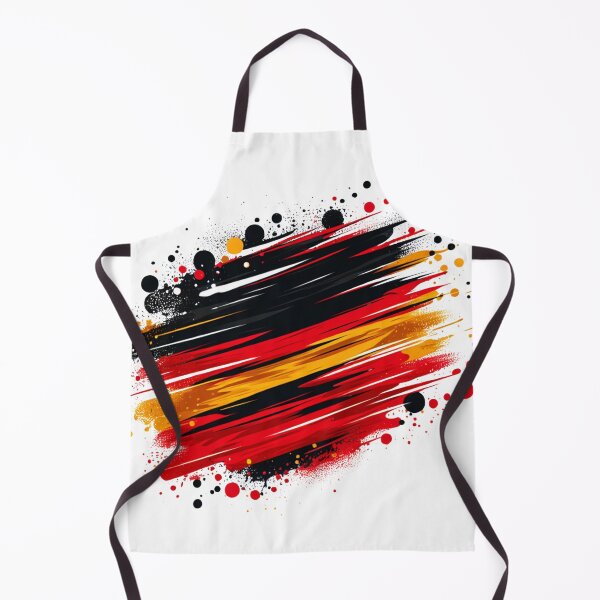 Item preview, Abstract Brush Strokes in German Flag Colors with Vibrant Details designed and sold by KanDa-Shop.