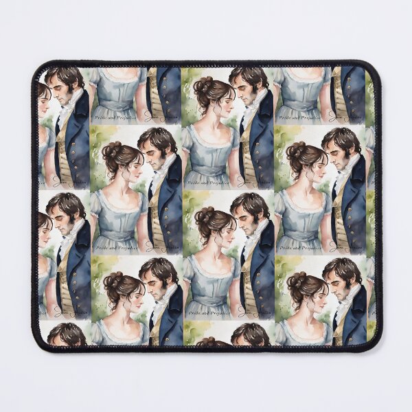 Item preview, Elizabeth and Mr. Darcy Portrait Watercolour Painting designed and sold by booksnbobs.