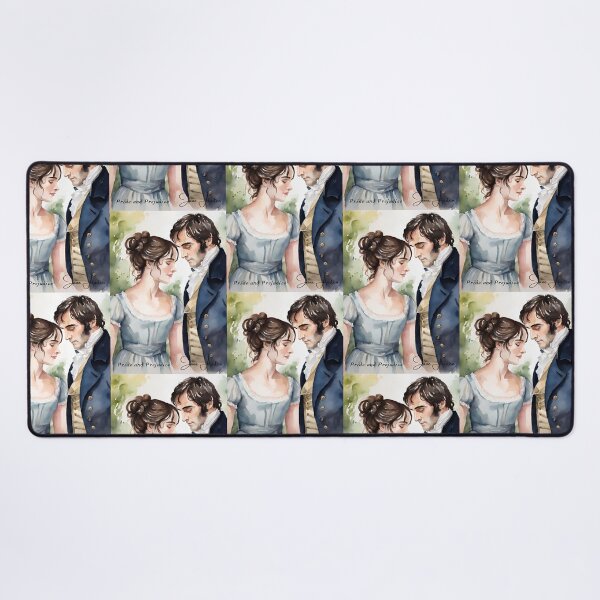 Item preview, Elizabeth and Mr. Darcy Portrait Watercolour Painting designed and sold by booksnbobs.