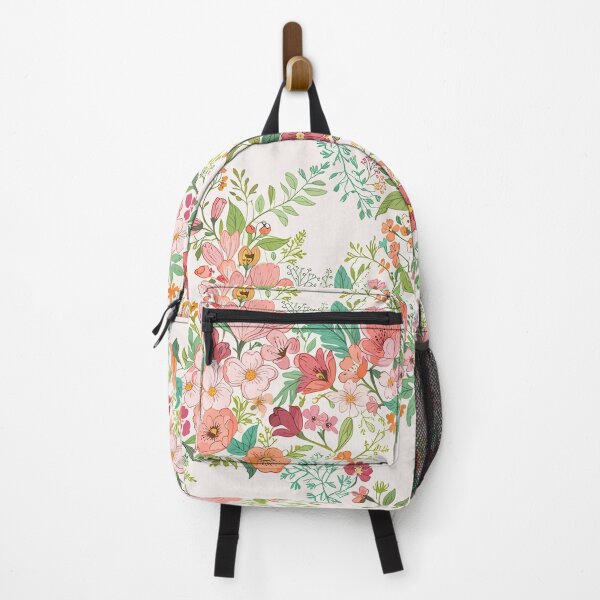 Item preview, Elegant Floral Pattern with Vibrant Flowers and Green Leaves designed and sold by CoolPixels.