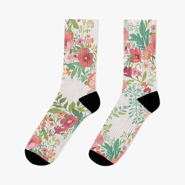 Item preview, Elegant Floral Pattern with Vibrant Flowers and Green Leaves designed and sold by CoolPixels.