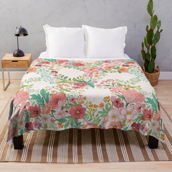 Item preview, Elegant Floral Pattern with Vibrant Flowers and Green Leaves designed and sold by CoolPixels.