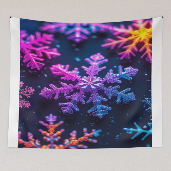 Item preview, colorful snowflakes designed and sold by saly55887.
