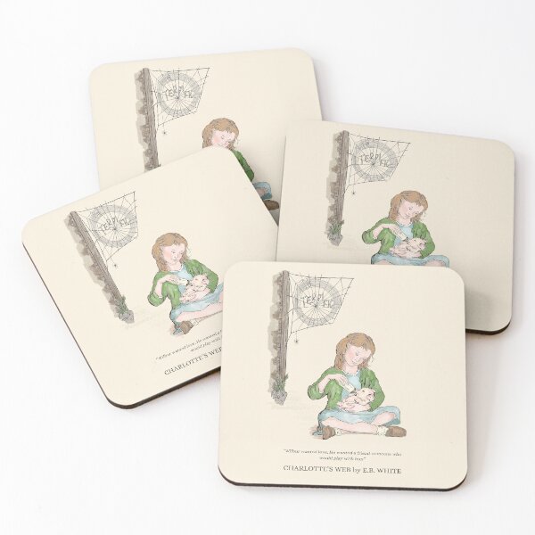 Item preview, Charlotte's Web Book Picture, Charlotte's Web Book Quote, E.B. White, Wilbur, Charlottes Web, Children's Book designed and sold by booksnbobs.