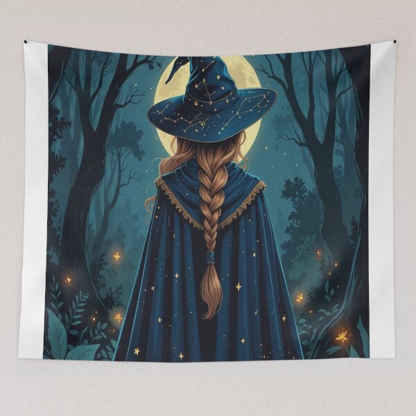 Item preview, A witch in the middle of a forest designed and sold by saly55887.