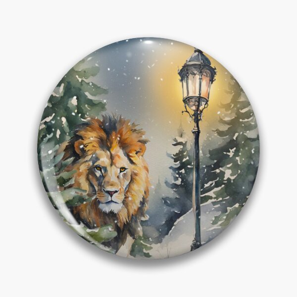 Item preview, The Lion the Witch and the Wardrobe Art Print, C.S. Lewis Art Print, Aslan, Narnia, Chronicles of Narnia, Lamp post designed and sold by booksnbobs.