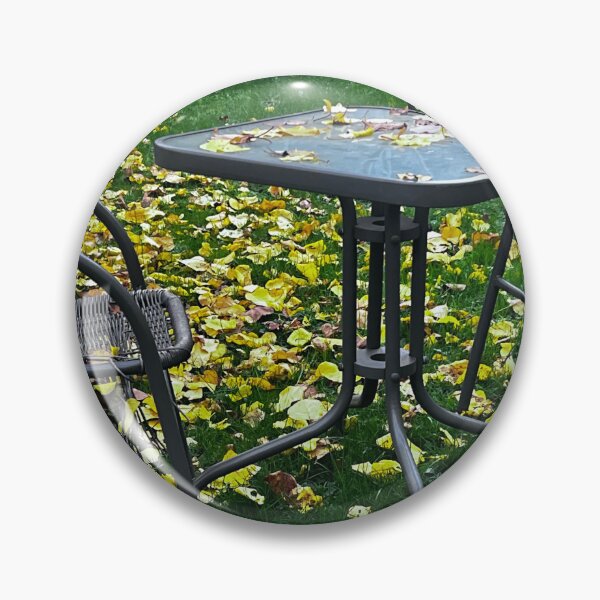 Item preview, Herbstgarten – Stühle und Tisch im goldenen Licht“ : „Autumn Garden – Chairs and Table in Golden Light“ designed and sold by Yaroplanner.
