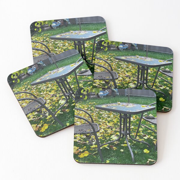 Item preview, Herbstgarten – Stühle und Tisch im goldenen Licht“ : „Autumn Garden – Chairs and Table in Golden Light“ designed and sold by Yaroplanner.
