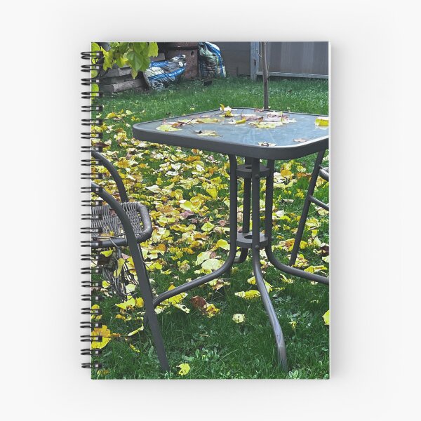 Item preview, Herbstgarten – Stühle und Tisch im goldenen Licht“ : „Autumn Garden – Chairs and Table in Golden Light“ designed and sold by Yaroplanner.