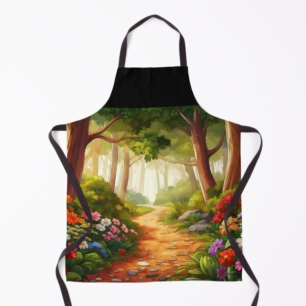 Item preview, Summer Forest Path with Blooming Flowers designed and sold by EmeraldeaDesign.