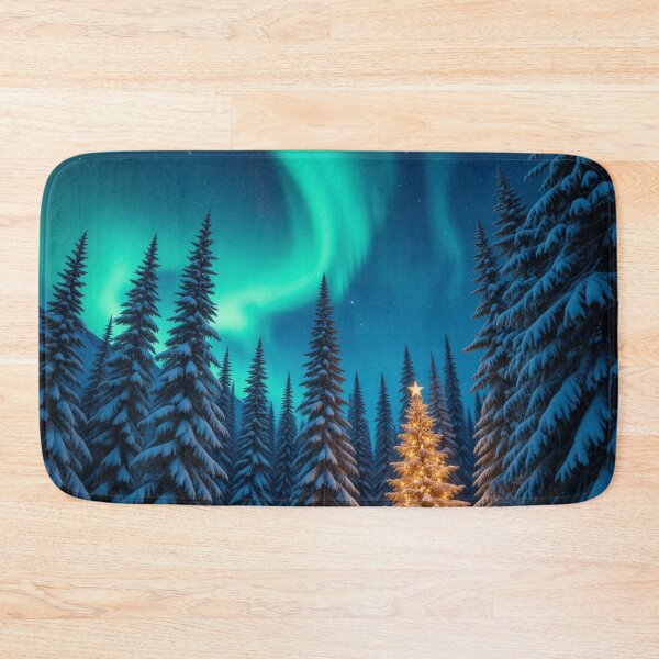 Item preview, Christmas Tree Under Northern Lights designed and sold by InezPhotography.