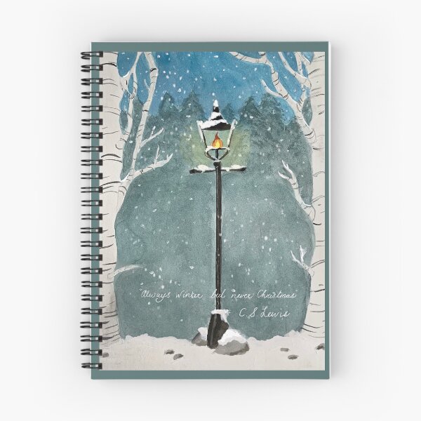 Item preview, The Lion the Witch and the Wardrobe Art Print, C.S. Lewis Art Print, Lamp Post Poster, Narnia Poster, Chronicles of Narnia, Narnia Quote designed and sold by booksnbobs.